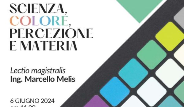 locandina lectio magistralis su scienza e colore